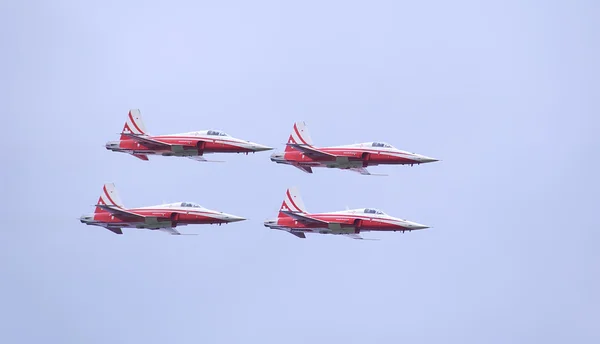 F-5 E Formación acrobática del Tigre II — Foto de Stock