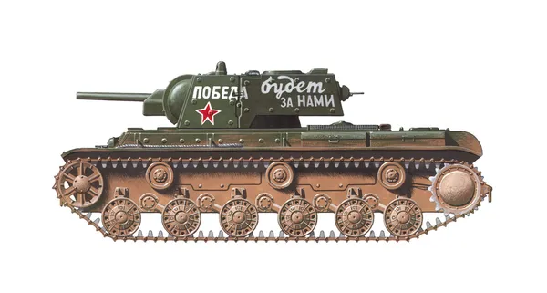 Kv-1 tunga tank — Stockfoto