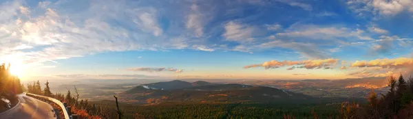 Sunset hills panorama — Stok fotoğraf