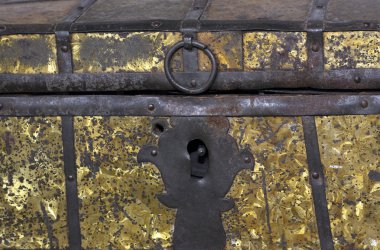 eski bir tabut. portre vurdu