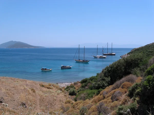 Akdeniz ve yatlar. fethiye, Türkiye sahillerinin.
