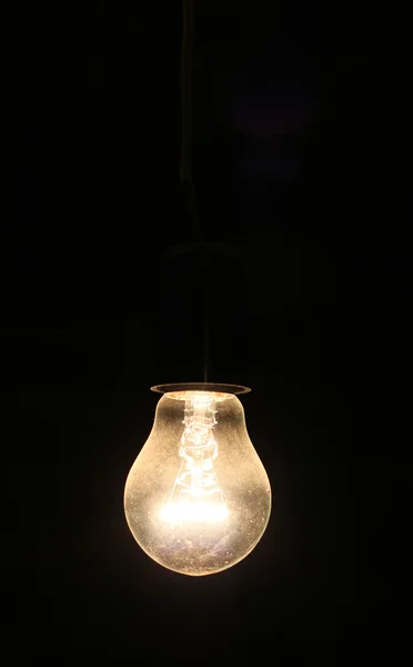 Gammal elektrisk glödlampa Stockbild