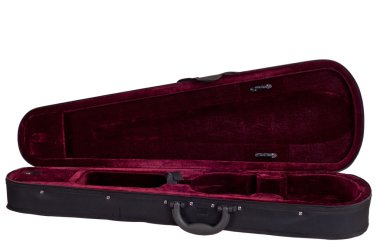 dark red velvet case for violin clipart