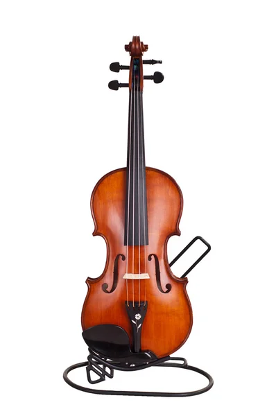 Violino su sfondo bianco — Foto Stock