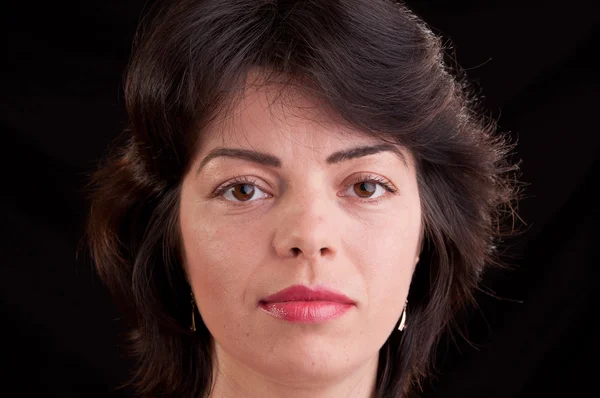 Brunette Woman close-up Portrait — Stock Photo, Image