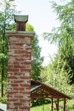 Çatıda baca Up kapatın