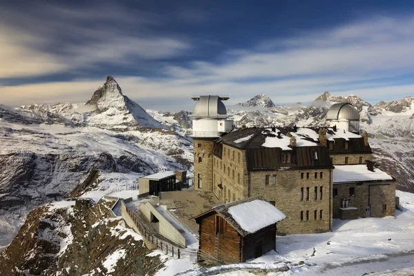 Gornergrat 'ın karlı manzarası