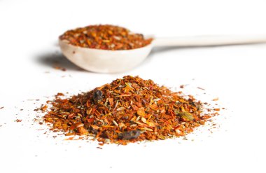 baharat beyaz zemin üzerine pilav için