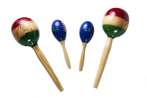 Maracas isoliert auf weißem Hintergrund — Stockfoto