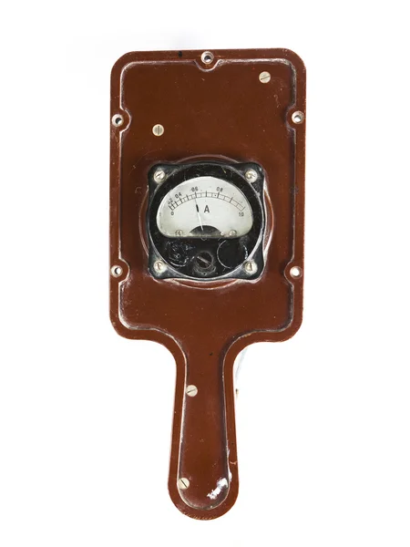 Analog ammeter isolated on white background — Stock Photo, Image