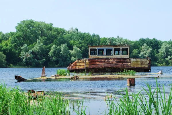 Tchernobyl. Navires abandonnés — Photo