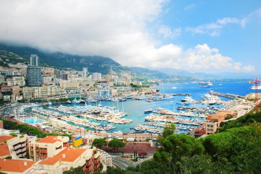 Monte carlo şehir panoraması.