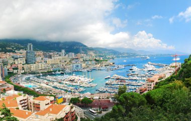 Monte carlo şehir panoraması.