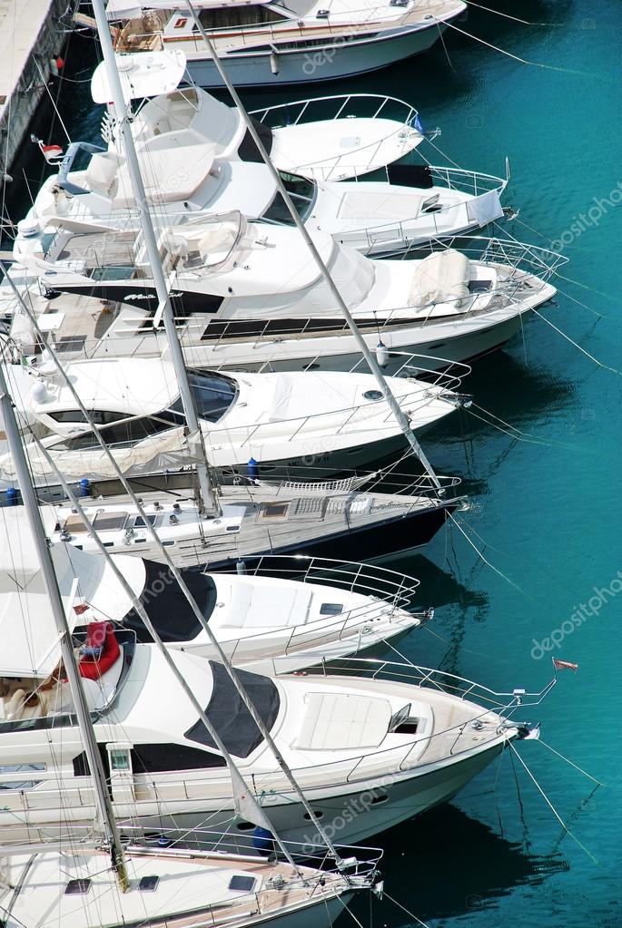 Luxury yachts in harbor of Monaco