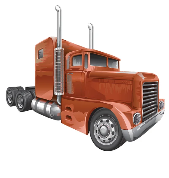 Brown truck — Stock Vector