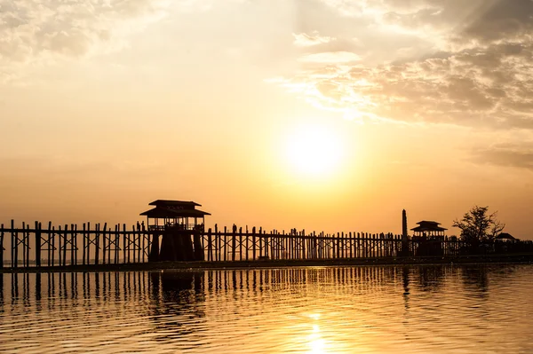 Ponte di u bein, myanmar Fotografia Stock