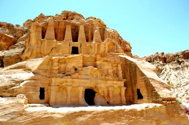 The ancient city of Petra, Jordan clipart