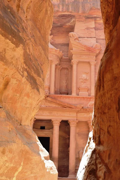 A antiga cidade de Petra, Jordânia — Fotografia de Stock