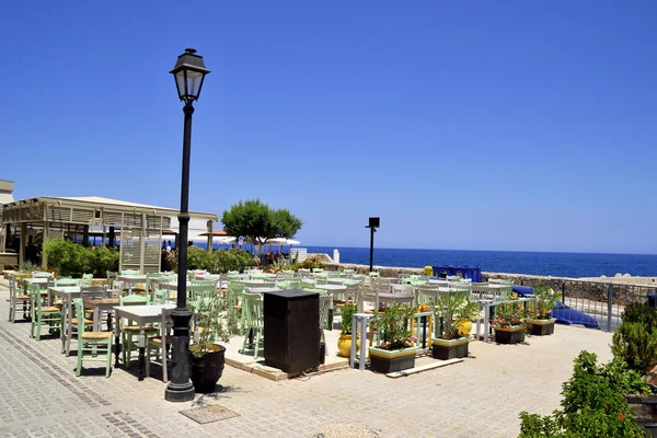 Sea view from Beach cafe restaurant — Stock Photo, Image