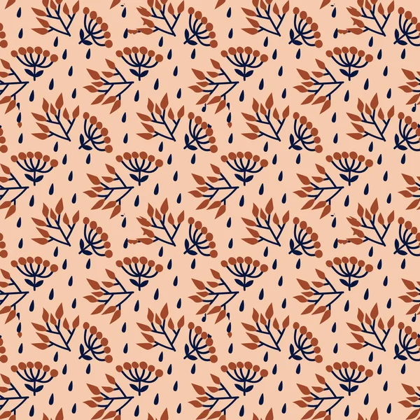 Modèle vectoriel sans couture avec motif floral. — Image vectorielle