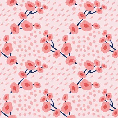 Çiçek desenli kusursuz vektör deseni. Boho renkleri, pastel renkler. Kumaş ve giysi baskısı için. Duvar tasarımı için. İç mekan için poster, kartpostal, tebrik. el çizimi biçiminde