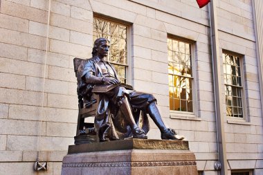 John Harvard statue clipart