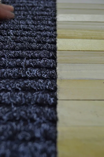 Fabric and wood — Stock Photo, Image