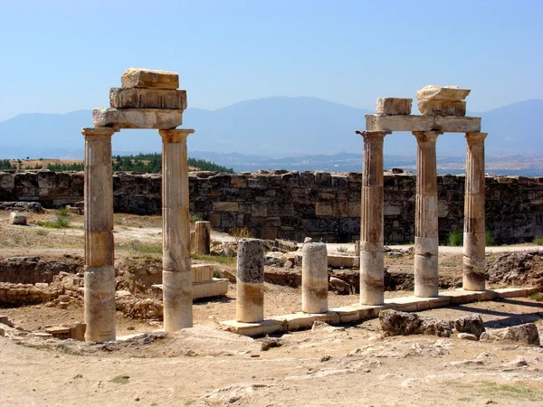 Romjai, ősi Hierapolis, Törökország — Stock Fotó