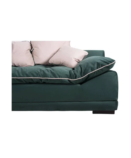 Ganso Verde Para Baixo Travesseiro Sofá Set — Fotografia de Stock