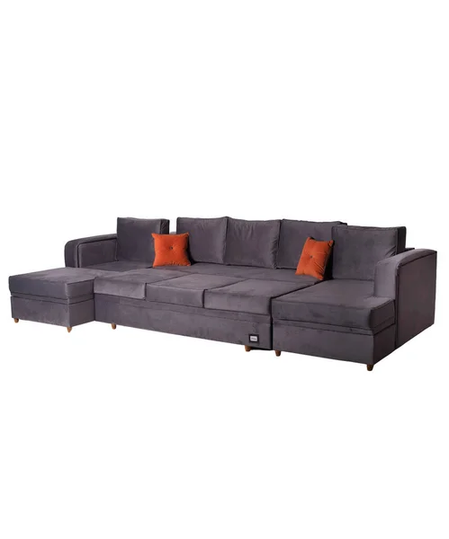 Expandable Sofa Set Lux Gray Color — ストック写真