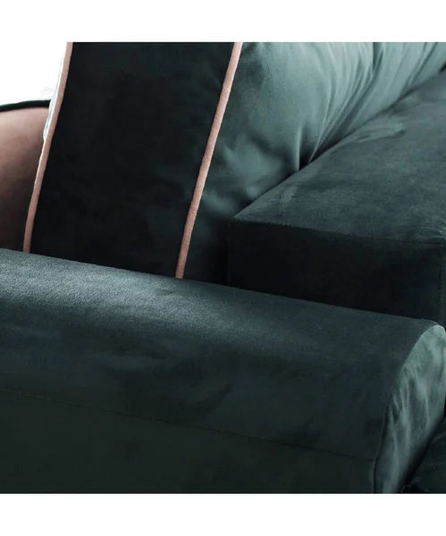 Expandable Padded Sofa Set Green Color — стоковое фото