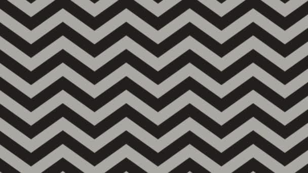 Moving Zigzag Line Texture Chevron Pattern Background Exploding Zig Zag — Stock Video