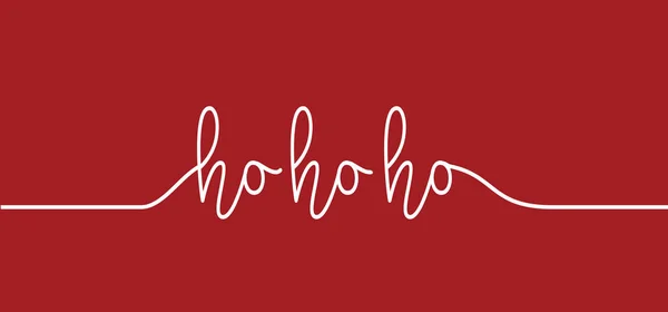 Mutlu Noeller Mesajı Hohoho Deseni Noel Baba Noel Xmas Tasarımı — Stok Vektör