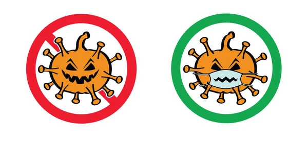 Para Entres Letrero Feliz Fiesta Halloween Fiesta Octubre Calabazas Dibujos — Vector de stock