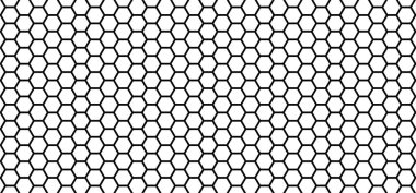 Bal peteği deseni. Kusursuz geometrik kovan arka planı. Soyut arı kovanı raster arka planı. Düz vektör arı bal işareti. 