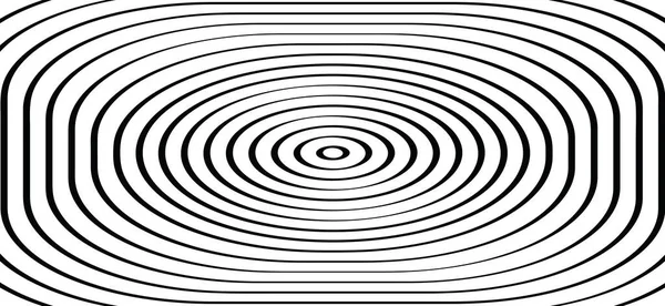 Cuadrados Hipnóticos Círculo Espiral Símbolo Fondo Laberinto Blanco Negro Patrón — Archivo Imágenes Vectoriales