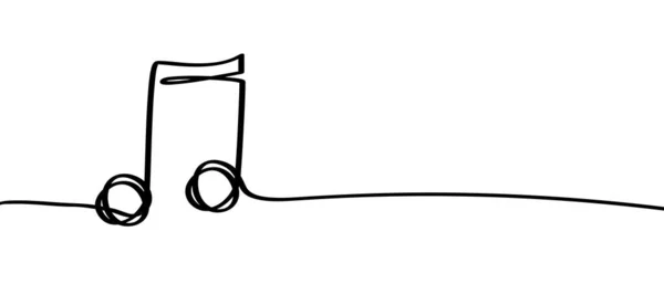 乐谱很稳定 线条图案符号图标为工作人员和音乐笔记主题 波浪式钢琴 爵士乐声音符 有趣的矢量键符号经典的Clef Doodle曲调G曲调 — 图库矢量图片