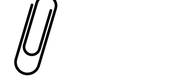 Скрепки Прозрачном Фоне Карикатура Бумажные Скрепки Иконка Пиктограмма Прилагается Приложить — стоковый вектор