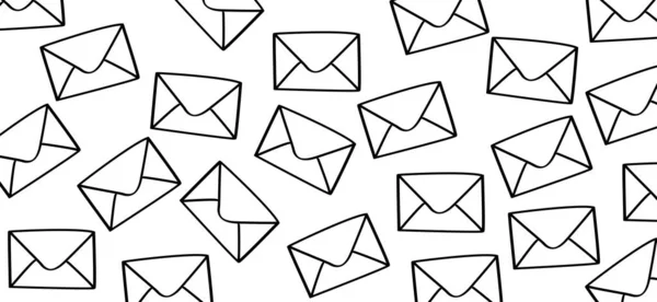 Leere Umschläge Aus Papier Briefkasten Oder Postschild Posteingang Mail Symbol — Stockvektor