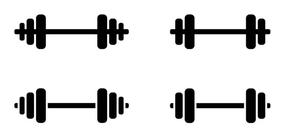 Pictograma Ginástica Halteres Ícone Barra Musculação Conceito Desportivo Sinal Vetorial —  Vetores de Stock