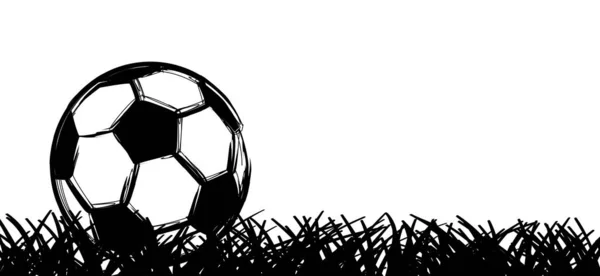 Vetor Plano Bola Futebol Preto Grunge Futebol Rabugento 2020 2021 —  Vetores de Stock
