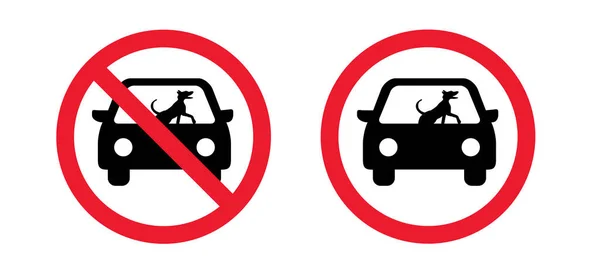 Les Hot Cars Tuent Les Chiens Arrêtez Vous Pas Chien — Image vectorielle