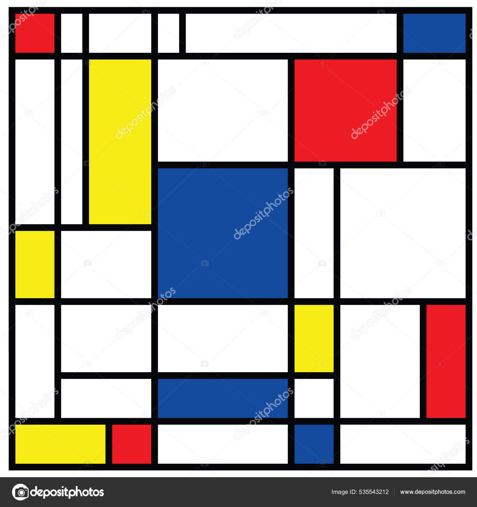 Checkered Piet Mondrian Style Emulation Netherlands Art History Holland ...