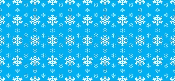 Winter Fallende Flocken Schneeflocke Verstreut Weichen Blauen Hintergrund Mit Schneeflocken — Stockvektor