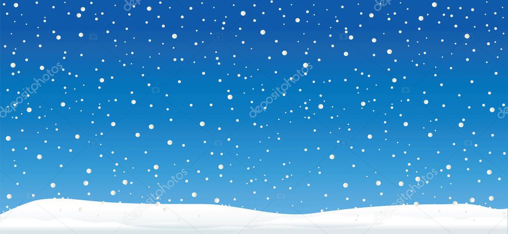 Hello Blue winter landscape snowy funny Snowmen snowman Vector snowdrifts falling falling snowflake snowflakes Merry Christmas Happy New Year xmas Shining snowfall snowball balls december let it snow