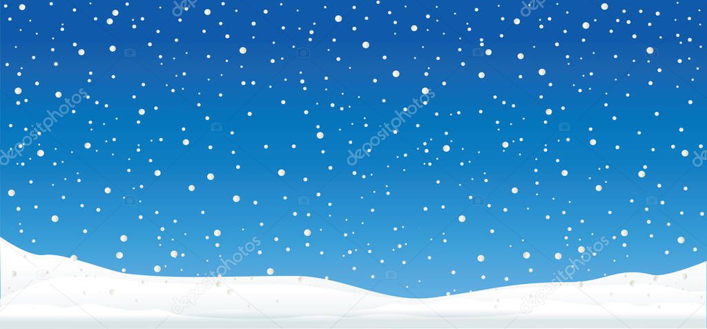 Hello Blue winter landscape snowy funny Snowmen snowman Vector snowdrifts falling falling snowflake snowflakes Merry Christmas Happy New Year xmas Shining snowfall snowball balls december let it snow