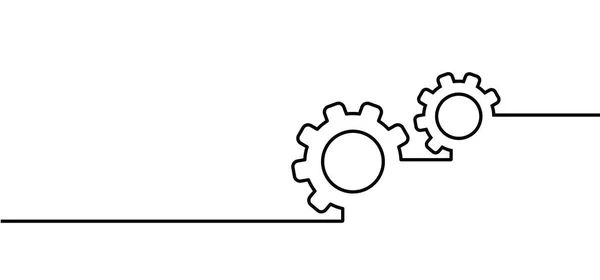 齿轮脑想想吧 伟大的想法 齿轮机构设置工具 矢量齿轮标志着Cogwheel概念图标 Gears Progress Cog图标 团队精神 — 图库矢量图片