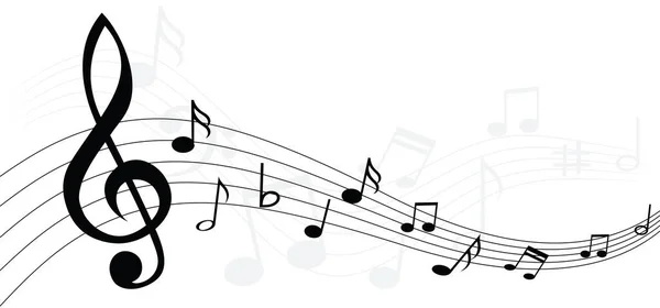 Müzik notaları, personel ve müzik notası teması için stave satır desenleri simgesi tema Şeffaf arkaplan dalgası piyano, caz ses notaları eğlenceli vektör anahtarı işareti Kağıt üzerinde klasik Clef Doodle quaver G melodisi