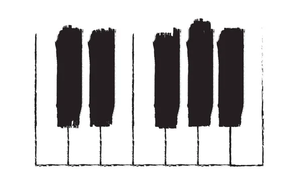 Sound Wave Transformation Piano Day Keyboard Keys Logo Pictogram Synthesizer — Image vectorielle