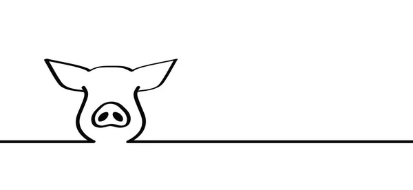 Schweinestreifenmuster Für Den Bacon Tag Zeichnung Schweine Tiere Bauernhof Silhouette — Stockvektor